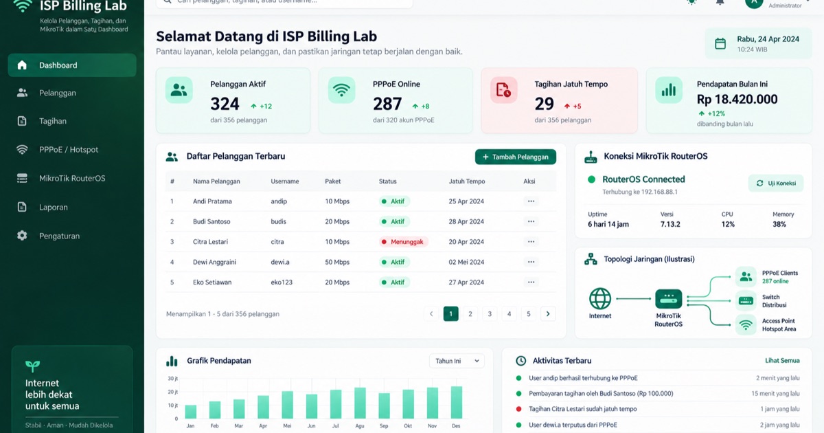 Membangun Web App Billing MikroTik dengan Laravel