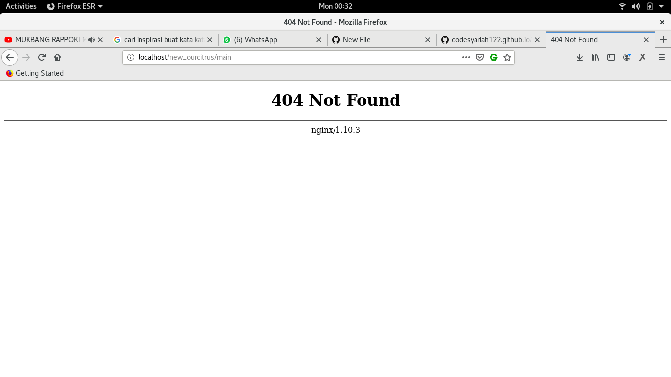 Error 404 nginx saat menggunakan codeigniter