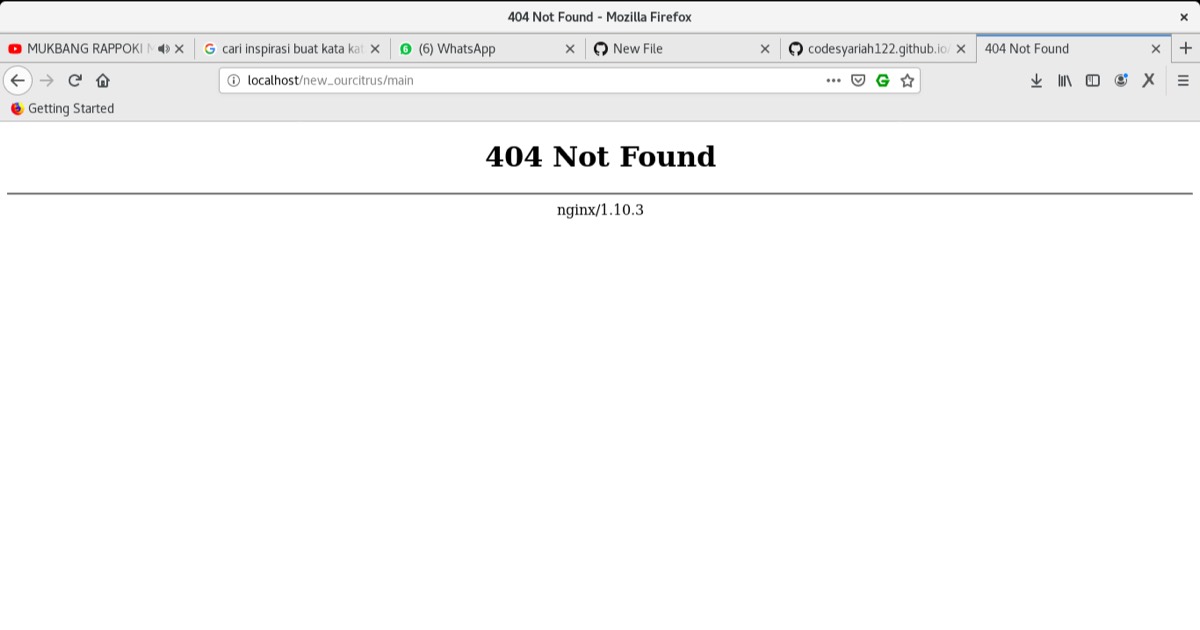 Error 404 nginx saat menggunakan codeigniter