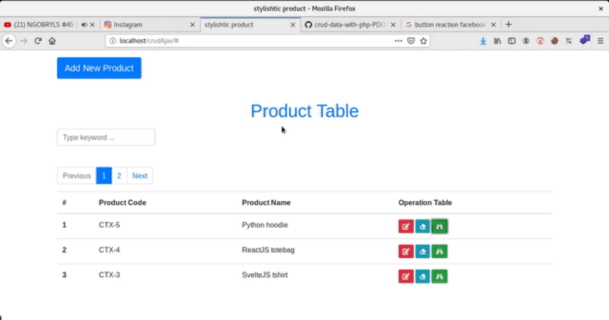 Membuat fitur reaction button dengan ajax jquery php